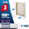 18 x 36 inch Stretched Canvas 12-Ounce Triple Primed, 3-Pack - Professional Artist Quality White Blank 3/4" Profile, 100% Cotton, Heavy-Weight Gesso